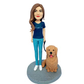 Full Customized Bobblehead For Yourself & Pet - HeadTurnedArt
