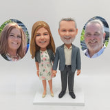 Custom Couple Bobblehead Figurine from Photo, Personalized Anniversary Gift for Him or Her, Unique Wedding or Birthday Keepsake - HeadTurnedArt
