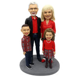 Customized family portrait bobblehead - HeadTurnedArt