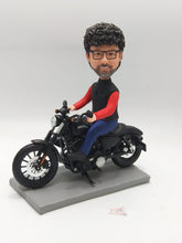 Man On Motorcycle Custom Bobblehead