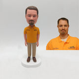 Custom Male Bobblehead Figurine from Photo with Work Uniform Personalized Gift for Employee Recognition Birthday Retirement or Office Decor - HeadTurnedArt