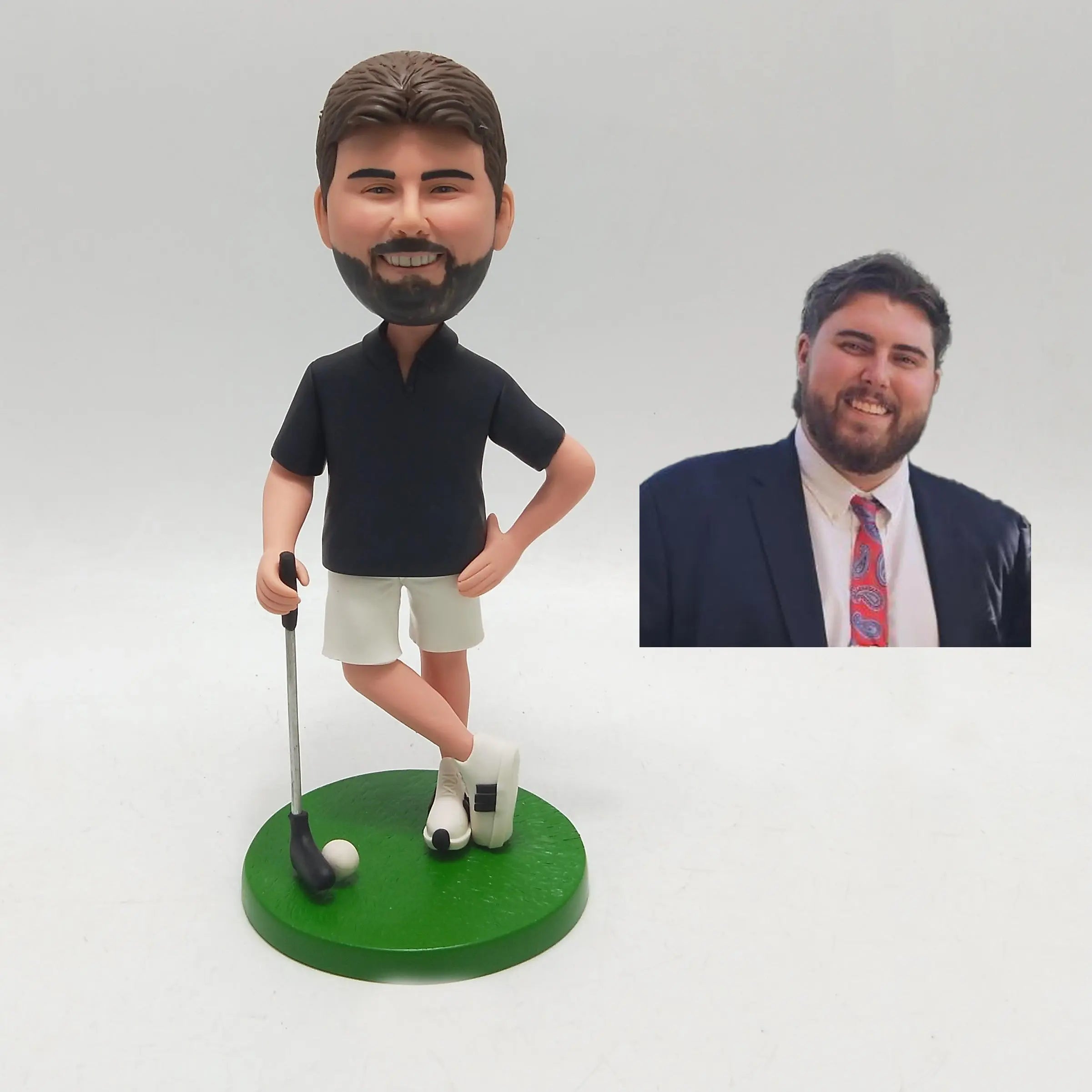 Custom Male Golfer Bobblehead from Photo Personalized Golf Gift for Dad Husband Friend Birthday Father’s Day or Retirement Keepsake - HeadTurnedArt