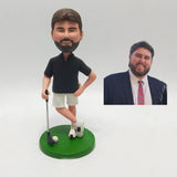 Custom Male Golfer Bobblehead from Photo Personalized Golf Gift for Dad Husband Friend Birthday Father’s Day or Retirement Keepsake - HeadTurnedArt