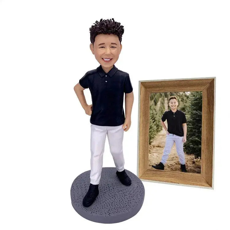 Fully Customizable Figure Bobblehead - 1 Kids - HeadTurnedArt