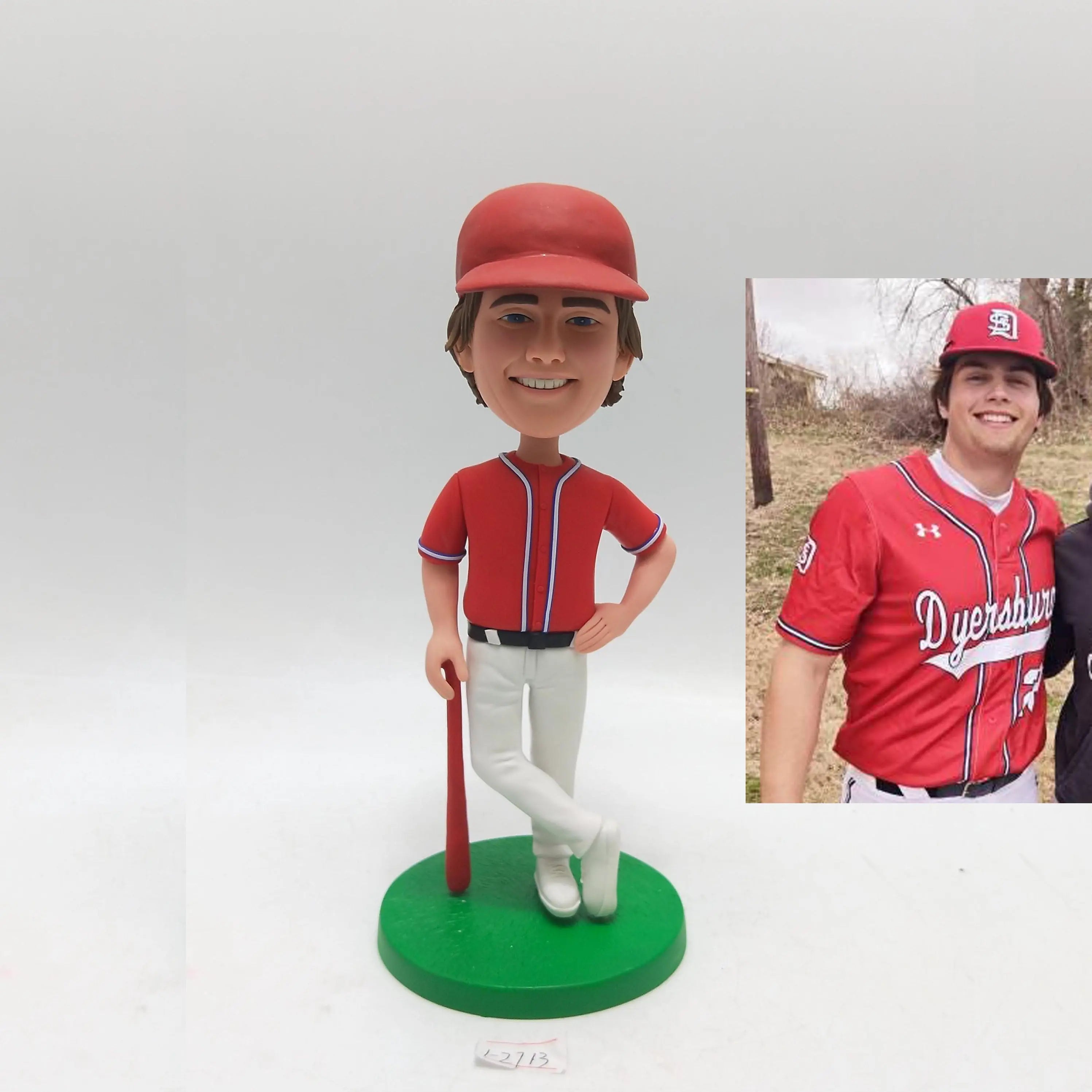 Custom Baseball Player Bobblehead Figurine from Photo Personalized Sports Gift for Athlete Birthday Graduation or Team Recognition - HeadTurnedArt