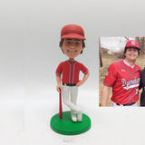 Custom Baseball Player Bobblehead Figurine from Photo Personalized Sports Gift for Athlete Birthday Graduation or Team Recognition - HeadTurnedArt