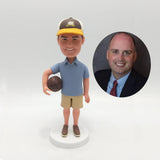 Custom Basketball Fan Bobblehead from Photo Personalized Gift for Dad Coach Birthday Father’s Day Christmas or Sports Enthusiast - HeadTurnedArt