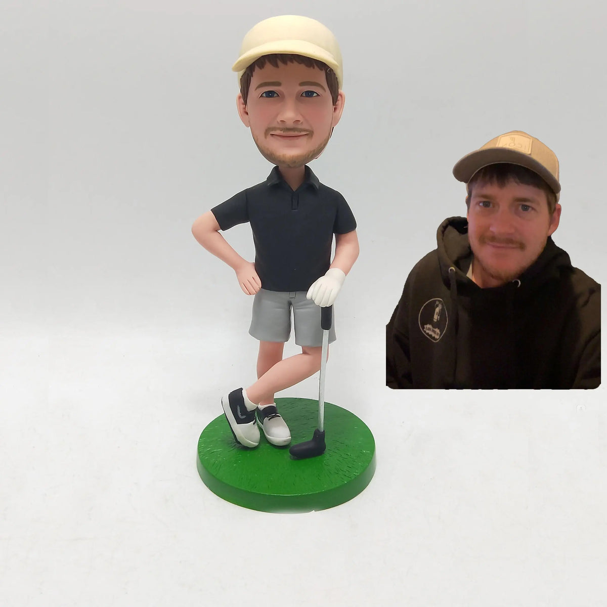Custom Male Golfer Bobblehead from Photo Personalized Golf Gift for Him Birthday Father’s Day Christmas or Retirement Decoration - HeadTurnedArt